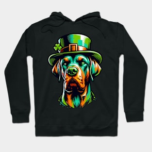 Broholmer Dog Embracing Saint Patrick's Day Cheer Hoodie